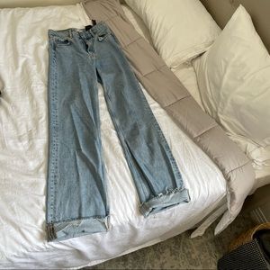 ZARA POPULAR WIDE LEG JEANS HIGH WAIST